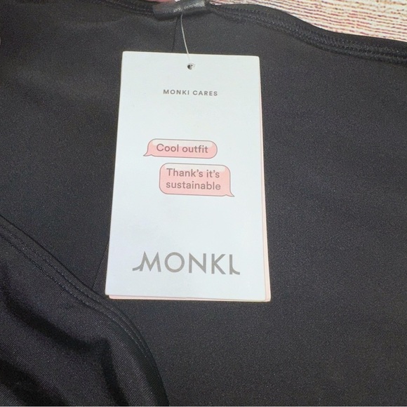 NWT Monki Black Bikini with Adjustable Side Ties Size M - Picture 8 of 13